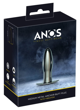 Metal Anchor Butt Plug with Vibration